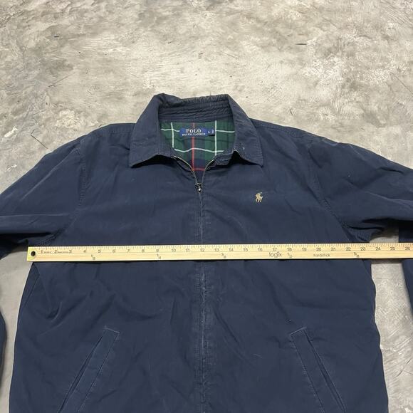 Polo Ralph Lauren RL Casaul bomber Jacket 100% Cotton Lined Men's Blue size L - Picture 3 of 7